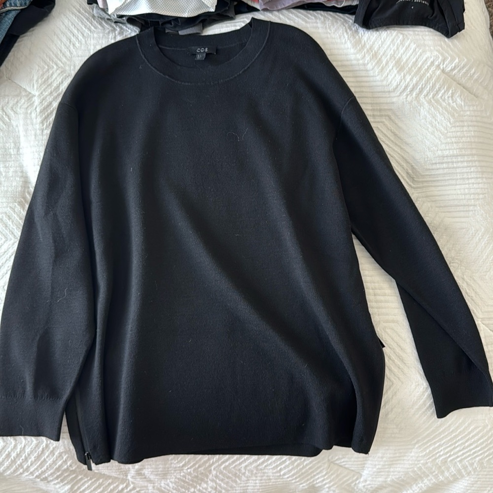 Men’s Black COS Sweater, Size S, never Worn